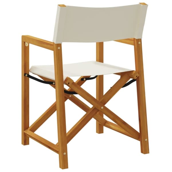 foldbare havestole 2 stk. foldbare stof cremehvid