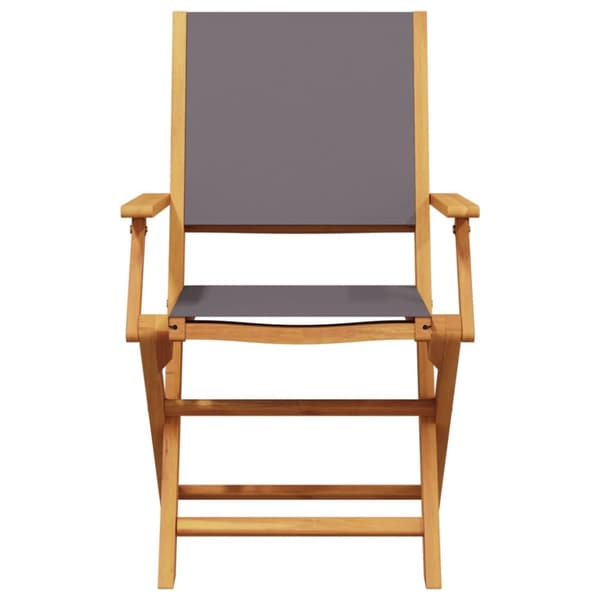 foldbare havestole 6 stk. stof og massivt træ antracit