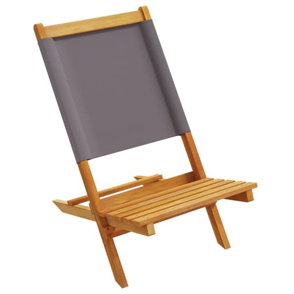foldbare havestole 8 stk. stof og massivt træ antracit
