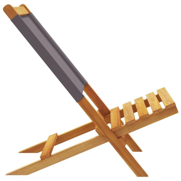 foldbare havestole 8 stk. stof og massivt træ antracit