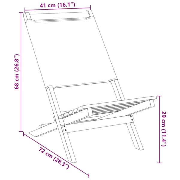 foldbare havestole 8 stk. stof og massivt træ antracit