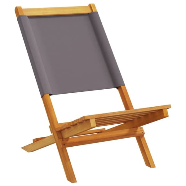 foldbare havestole 8 stk. stof og massivt træ antracit