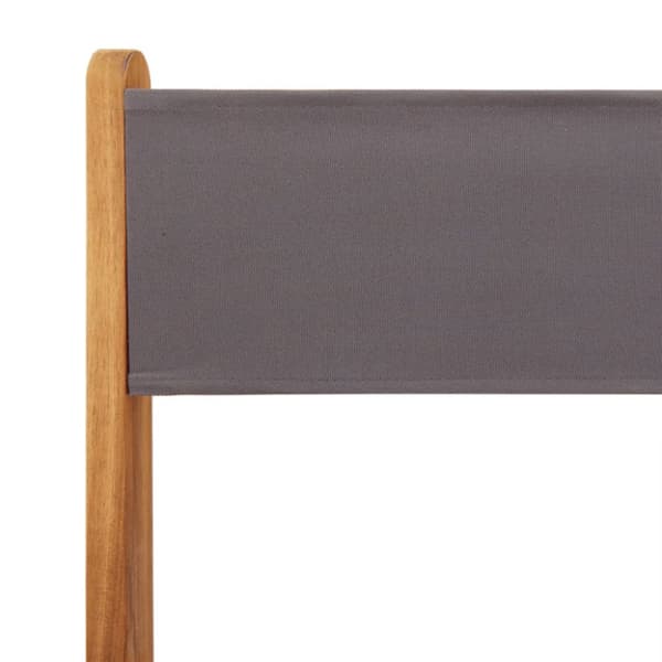 foldbare havestole 6 stk. stof og massivt træ antracit