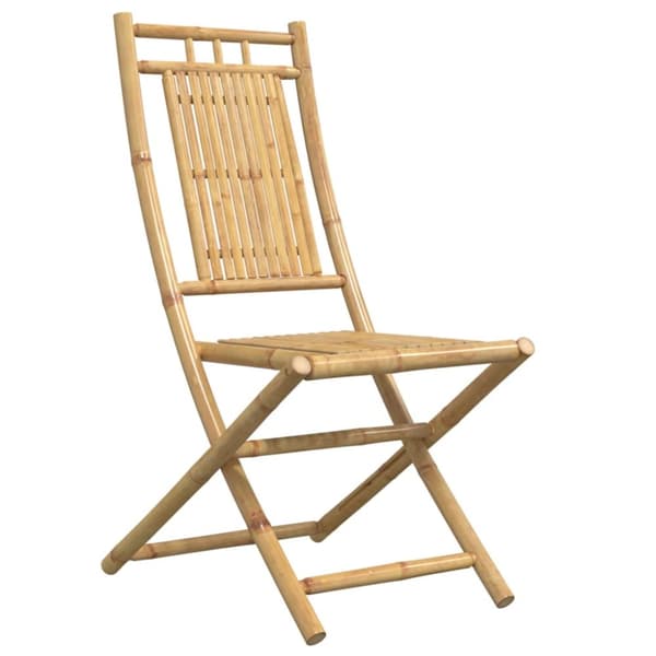 Hopfällbara trädgårdsstolar 4 st 46x66x99 cm bambu
