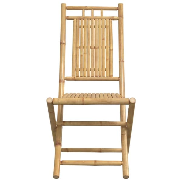 Hopfällbara trädgårdsstolar 4 st 46x66x99 cm bambu