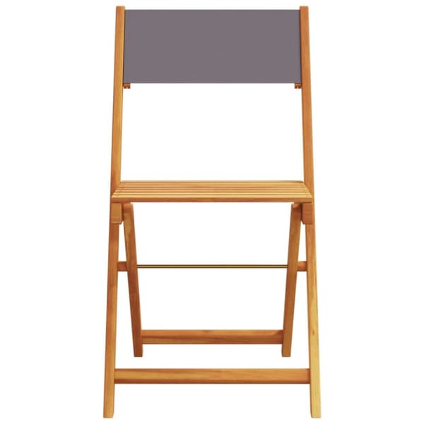 foldbare havestole 8 stk. stof og massivt træ antracit