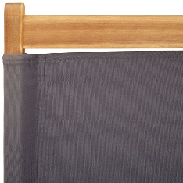 foldbare havestole 6 stk. stof og massivt træ antracit