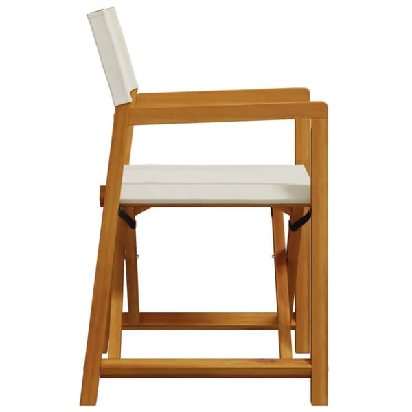 havestole 4 stk. foldbar stof cremehvid