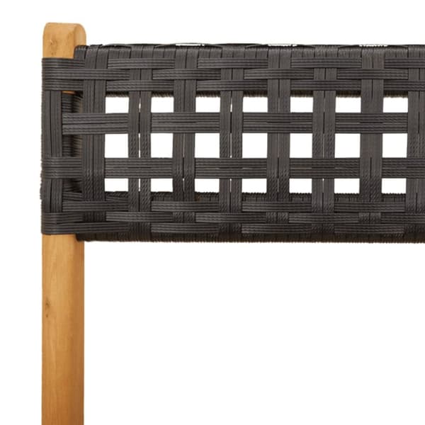 foldbare havestole 8 stk. polyrattan sort