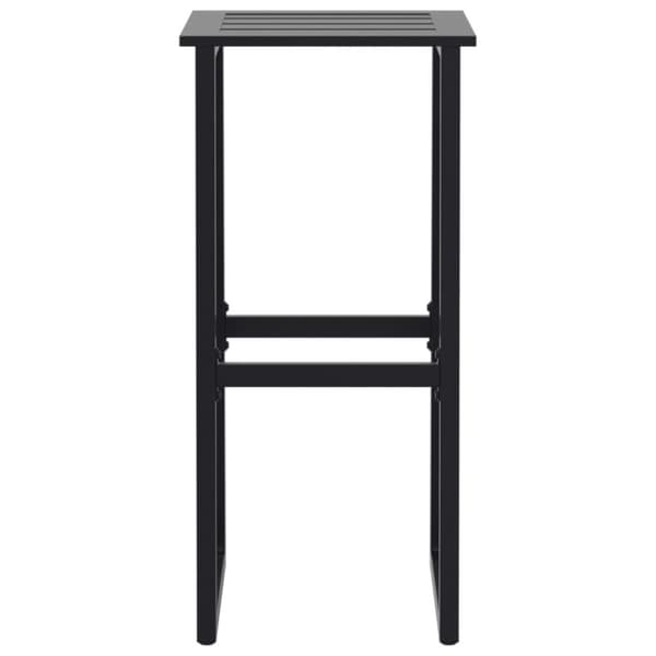 Baarijakkarat 2 kpl musta 38x38x80 cm jauhemaalattu teräs
