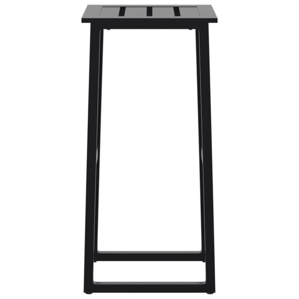 Baarijakkarat 2 kpl musta 38x38x80 cm jauhemaalattu teräs