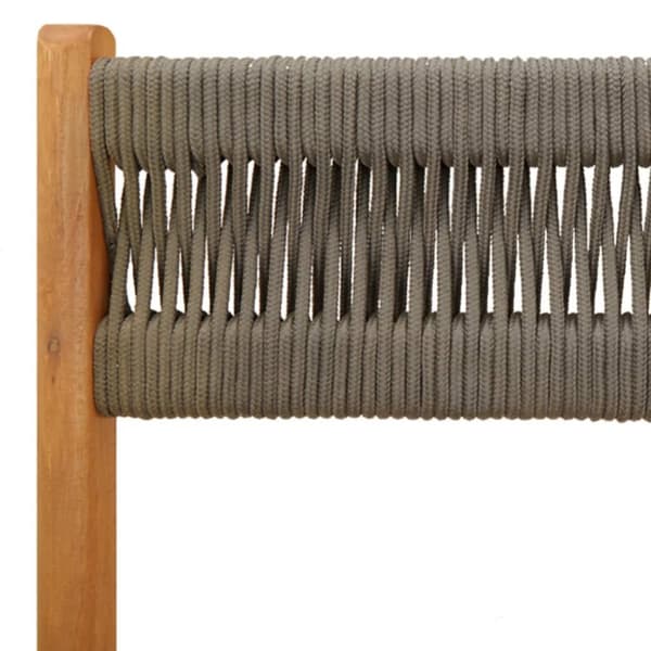 foldbare havestole 4 stk. massivt akacietræ grå