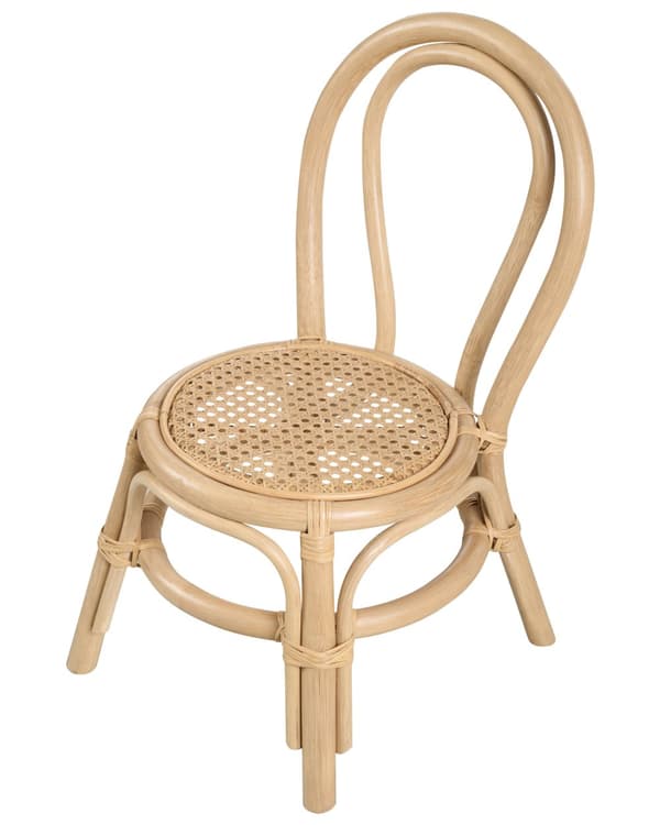 Barnestol Naturlig Rotting 32 x 38 x 57 cm Terrasse Utendørs Innendørs Boho Håndlaget