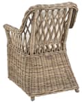Pikkukuva 6 / 11: Puutarhatuoli vaalea rottinki beige istuintyyny 2 kpl setti luonnollinen ulkokäyttöön sisälle boho tyyli