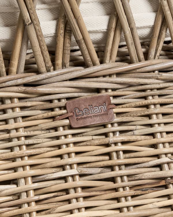 Puutarhatuoli vaalea rottinki beige istuintyyny 2 kpl setti luonnollinen ulkokäyttöön sisälle boho tyyli