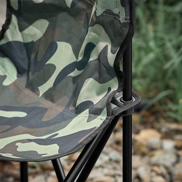 Rootz Campingstol - Udendørsstol - Foldestol - Oxford stof - 45 cm x 43 cm x 74 cm - Bærbar og stabil - Letvægts - Rustbestandigt jern