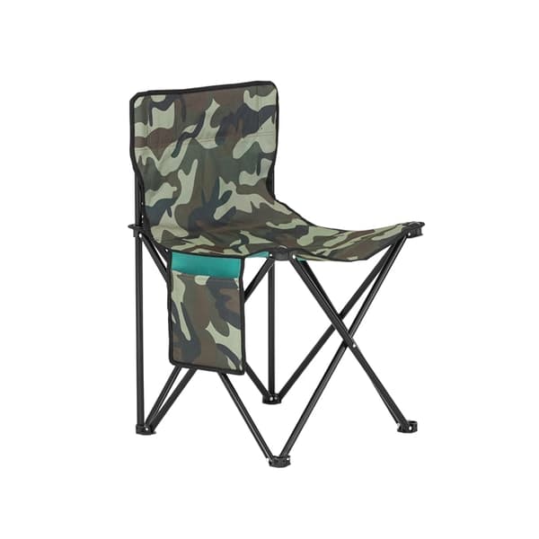 Rootz Campingstol - Udendørsstol - Foldestol - Oxford stof - 45 cm x 43 cm x 74 cm - Bærbar og stabil - Letvægts - Rustbestandigt jern