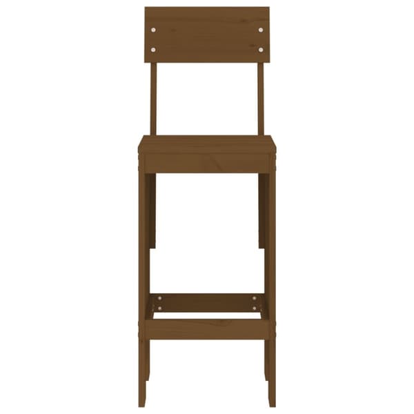 Barpallar 2 st honungsbrun 40x48,5x115,5 cm massiv furu