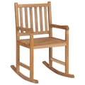 Miniatyrbild 2 av 2: Gungstol med taupe dyna massiv teak