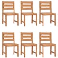 Miniatyrbild 2 av 2: Trädgårdsstolar 6 st massiv teak