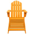 Miniatyrbild 2 av 2: Adirondackstol med fotpall massivt granträ orange