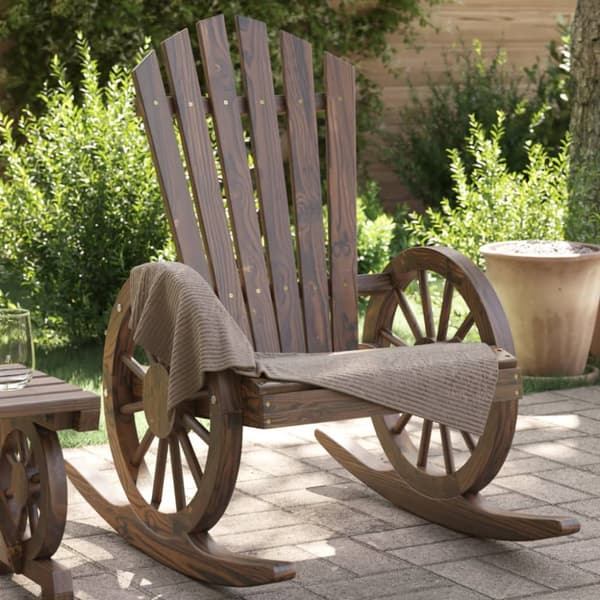 Gungstol adirondack massivt granträ