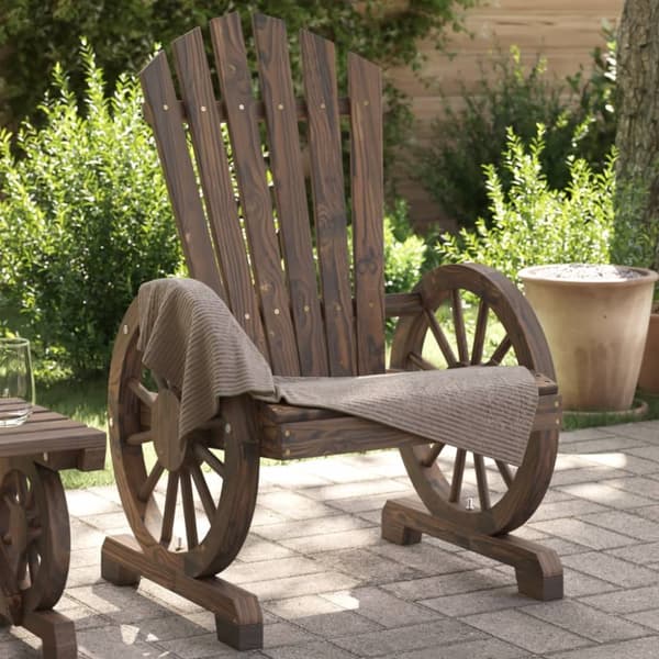 Adirondackstolar 4 st massivt granträ