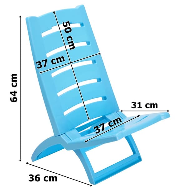 TIRRENO strandstol, blå
