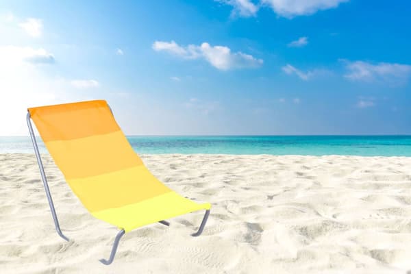 OLEK foldbar turist strandstol - gul