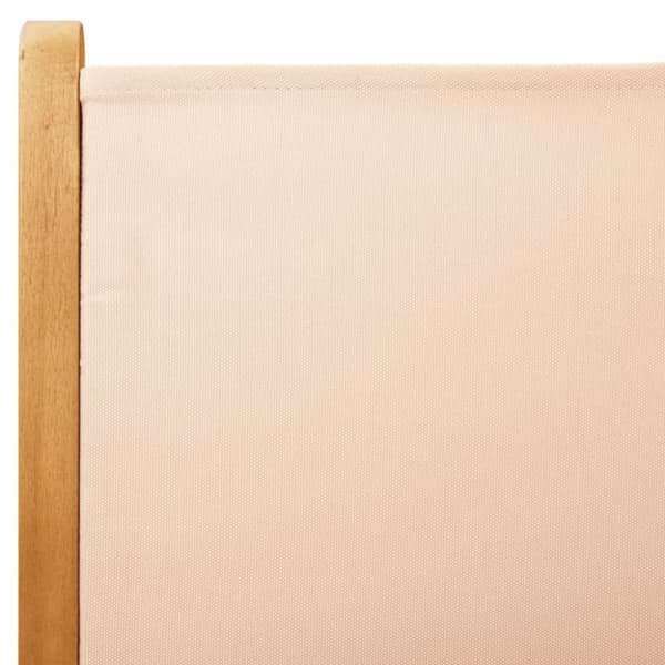 Hopfällbara trädgårdsstolar 2 st massiv akacia och tyg beige
