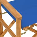 Miniatyrbillede 9 af 10: vidaXL foldbare instruktørstole 2 stk. massivt teaktræ blå