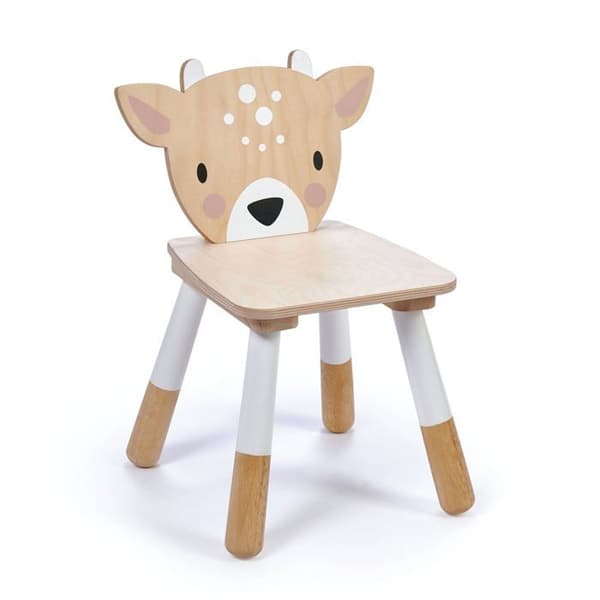 Junior Wood Deer Dagisstol - Tender Leaf Leksaker - Flerfärgad - Vit