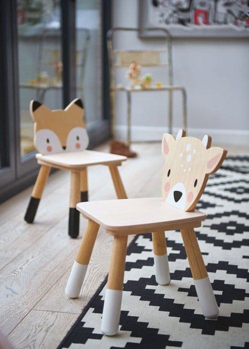 Fox Junior Wood Dagisstol - Tender Leaf Toys - Flerfärgad - Vit