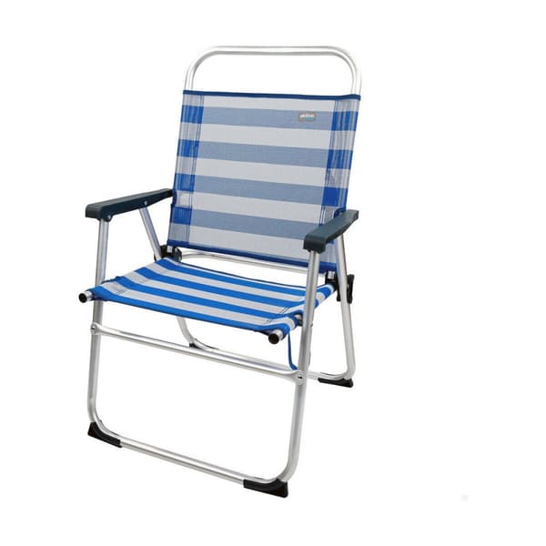 Strandstol Aktive Hvit Marineblå 56 x 50 x 88 cm 48 x 50 x 88 cm Matros
