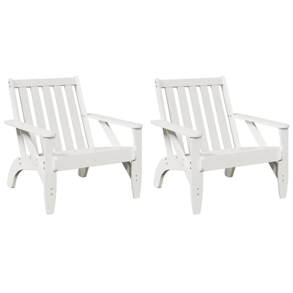 vidaXL Puutarha adirondack tuolit 2 kpl valkoinen 75x77x77 cm