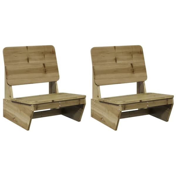 Trädgårdsstolar 2 st 60x64x70,5 cm impregnerad furu