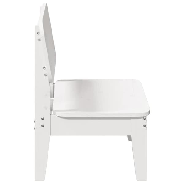 Trädgårdsstolar 2 st vit 60x52,5x72 cm massiv furu