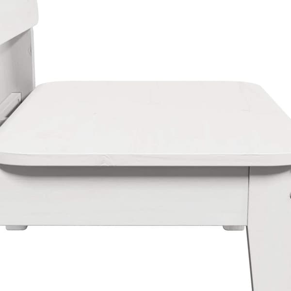 Trädgårdsstolar 2 st vit 60x52,5x72 cm massiv furu