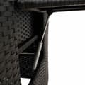 Miniatyrbillede 10 af 11: vidaXL havestol med lænefunktion og sidebord polyrattan sort