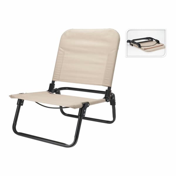 Polstrede Campingstol Lifetime Flødefarvet 60 x 47 x 66 cm