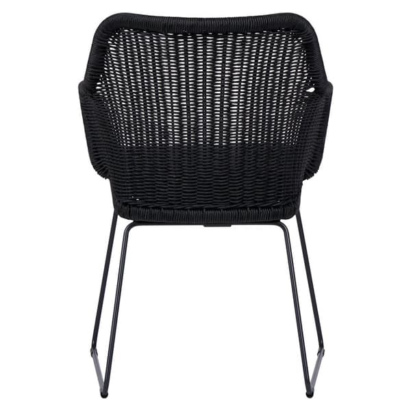4 x Sif havestol Polyrattan med hynde sort,grå.