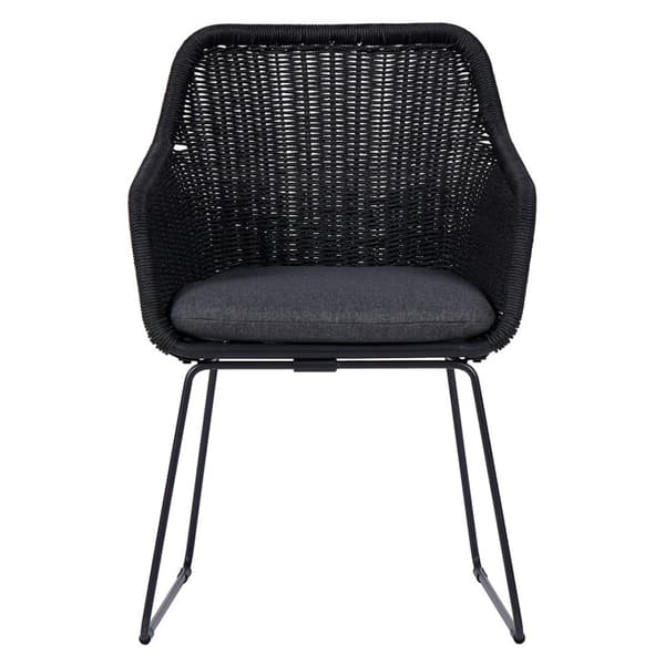 4 x Sif havestol Polyrattan med hynde sort,grå.