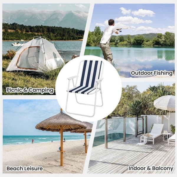 Rootz hopfällbara campingstolar - Ultralätta strandstolar - Bärbara fiskestolar - Stabil och hållbar - 58cm x 53 cm x 76cm
