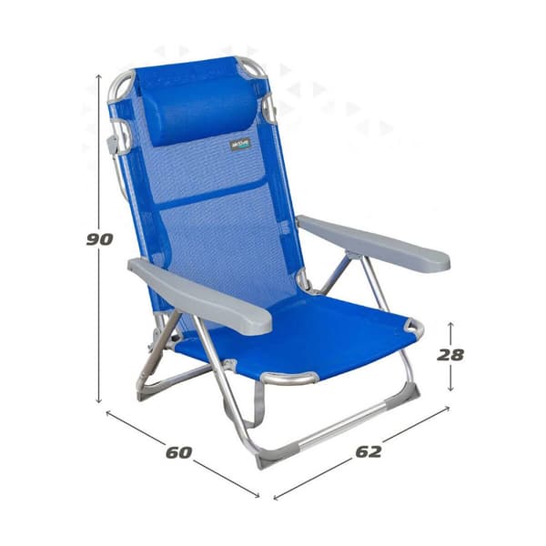 Strandstol Colorbaby 48 x 60 x 90 cm Blå