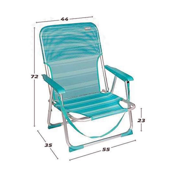 Strandstol Colorbaby 55 x 35 x 72 cm Turkos