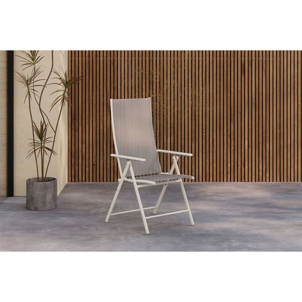 2 x Levanzo trädgårdsstol positionssol beige.