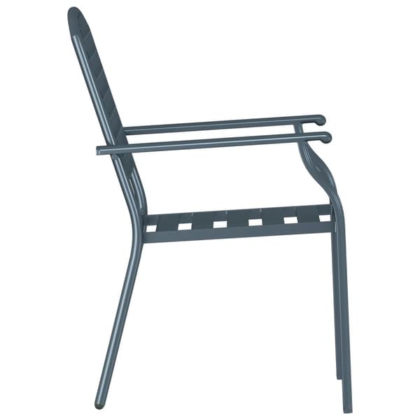 vidaXL Have Stol Mørkegrå Metal Standard Holdbar