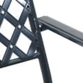 Miniatyrbillede 9 af 10: vidaXL Have Stol Mørkegrå Metal Standard Holdbar