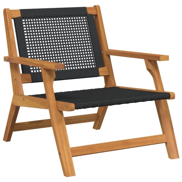 vidaXL Hagemøbler 2 stk Svart 76x67x73,5 cm Massivt Akasietre