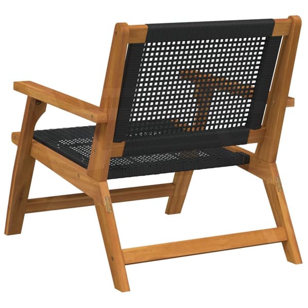 vidaXL Hagemøbler 2 stk Svart 76x67x73,5 cm Massivt Akasietre
